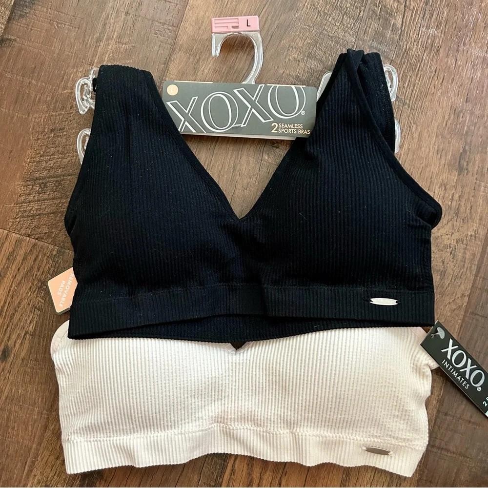 XOXO seamless sports bras, 2 pack. Size L, NWT_2